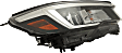 Passenger Side Headlight, with Bulb, LED, Clear Lens