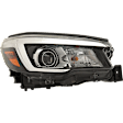 Passenger Side Headlight, with Bulb, LED, Clear Lens, CAPA Certified