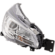 Passenger Side Headlight, with Bulb, Halogen, Clear Lens, 4 Cyl., 2.4L Engine, CAPA Certified