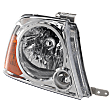 Passenger Side Halogen Headlight, Without bulb(s), OE Comparable Finish