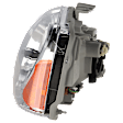 Driver Side Halogen Headlight, Without bulb(s), OE Replacement