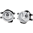 Front, Driver and Passenger Side Fog Light, With Bulb, Halogen