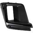 Front, Driver Side Fog Light Cover, Black