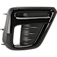 Front, Passenger Side Fog Light Cover, Black