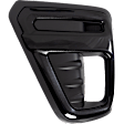 Front, Driver Side Fog Light Cover, Black
