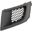 Front, Driver Side Fog Light Cover, Black