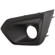 Front, Driver Side Fog Light Cover, Black