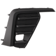 Front, Passenger Side Fog Light Trim, Textured Black