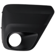 Front, Passenger Side Fog Light Trim, Black