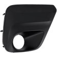 Front, Passenger Side Fog Light Trim, Black