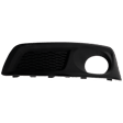 Driver Side Fog Light Trim, Textured Black