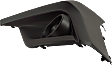 Front, Passenger Side Fog Light Cover, Textured Black, Without fog light hole