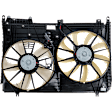 OE Replacement Radiator Fan, 2.4L, 4Cyl, Dual fan