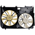 OE Replacement Radiator Fan, 2.4L, 4Cyl, Dual fan