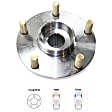 Front, Driver or Passenger Side Wheel Hub, With Bearing, 5 x 5.5 in. Bolt Pattern