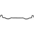 Front Sway Bar Kit, Steel, 0.83 in., Non-Adjustable, Black