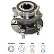 Rear, Driver or Passenger Side Wheel Hub, With Bearing, 5 x 4.5 in. Bolt Pattern, 4 Cyl., 2.5L Engine, AWD