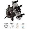 Rear, Driver or Passenger Side Wheel Hub, With Bearing, With Sensor, 5 x 4.5 in. Bolt Pattern, 4 Cyl., 2.0L Engine