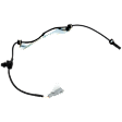 Rear, Passenger Side ABS Speed Sensor, Spindle Mounted, With Harness