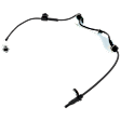 Rear, Passenger Side ABS Speed Sensor, Spindle Mounted, With Harness