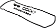 Valve Cover Gasket, 4 Cyl., 2.0L Engine, Rubber Material