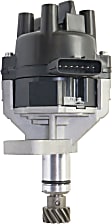 Distributor, 4 Cyl., 1.6L Engine, Blade Type, 7-prong Rectangular Connector, Supplied with Cap and Rotor, Electronic Distributor