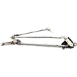 Wiper Linkage - Natural Color, Bolt-on Attachment Method, Steel Bushing Material, With Crank Arm, Without Motor