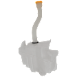 Washer Reservoir, Without PumP, Without Sensor, With Filler Neck