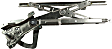 Front, Driver Side Manual Window Regulator, Without Motor