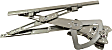Front, Driver Side Manual Window Regulator, Without Motor