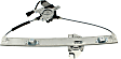 Rear, Driver Side Power Window Regulator, With Motor
