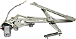 Rear, Passenger Side Power Window Regulator, With Motor