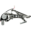 Rear, Driver Side Power Window Regulator, With Motor