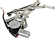 Rear, Driver Side Power Window Regulator, With Motor