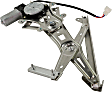 Rear, Driver Side Power Window Regulator, With Motor
