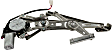 Rear, Driver Side Power Window Regulator, With Motor