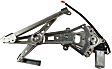 Rear, Driver Side Power Window Regulator, With Motor