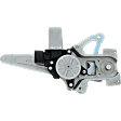 Rear, Driver Side Power Window Regulator, With Motor