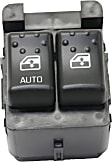 Front, Driver Side Window Switch, Black, 2-Button, Coupe