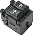 Front, Driver Side Window Switch, Black, 2-Button, Coupe