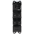 Front, Driver Side Window Switch, Black