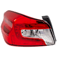 Driver Side Tail Light, with Bulb, LED, Red Lens, CAPA Certified