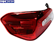 Driver Side Tail Light, with Bulb, LED, Red Lens, CAPA Certified