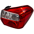 Passenger Side Tail Light, Without bulb(s), Halogen, Clear and Red Lens, CAPA CERTIFIED