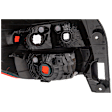 Passenger Side Tail Light, Without bulb(s), Halogen, Clear and Red Lens, CAPA CERTIFIED