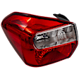 Driver Side Tail Light, Without bulb(s), Halogen, Clear and Red Lens, CAPA CERTIFIED