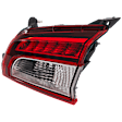 Passenger Side, Inner Halogen Tail Light, Without bulb(s), OE Replacement, CAPA Certified
