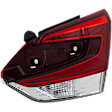 2019-2024 Subaru Forester - Passenger Side, Inner Tail Light, with Bulb, Halogen, Clear and Red Lens