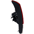 Driver Side, Inner Tail Light, with Bulb, Halogen, Clear and Red Lens, CAPA CERTIFIED