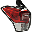 Driver Side Tail Light, without Bulb, Halogen/LED Combo, Clear and Red Lens